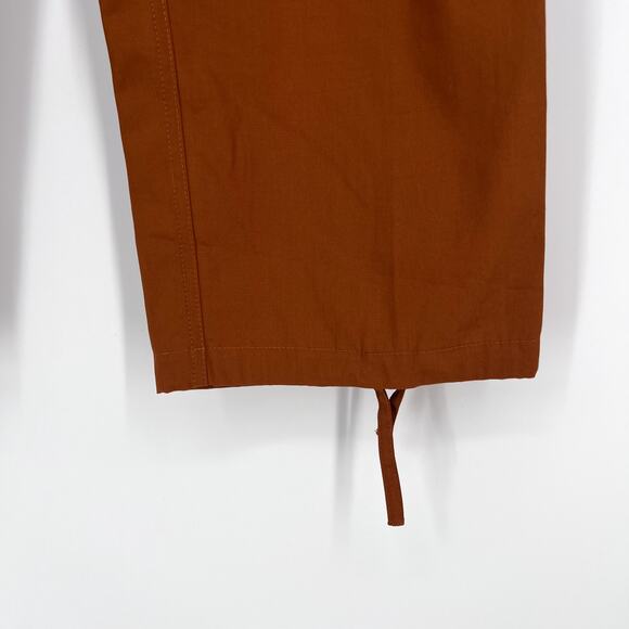 KENZO Paris Wide Leg Cargo Workwear Pant - Dark Camel Sz 28 US - Picture 4 of 11